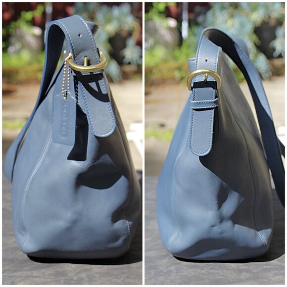 New, Unused Coach Vintage Item - Monterrey Hobo Bag 4027 in Denim Blue, 1990s - Picture 3 of 12